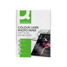 Papel Q-Connect Foto Glossy Din A4 Para Fotocopiadoras E Impresoras Laser Paquete De 100 Hojas De 218 gr Papel Q-Connect Foto Glossy Din A4 Para Fotocopiadoras E Impresoras Laser Paquete De 100 Hojas De 218 gr