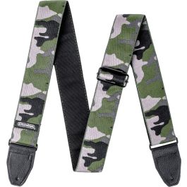 Dunlop Correa Jacquard para Guitarra/Bajo Ranger Green Extremos de Cuero Genuino