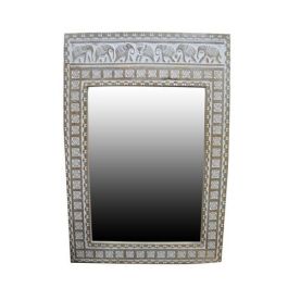 DKD Home Decor Espejo Blanco Natural Mango 4 x 121 x 83 cm Precio: 215.50000054. SKU: B12NT6SQVQ