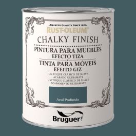Bruguer Rust-oleum chalky finish pintura a la tiza azul profundo 0,750l 5397530, efecto empolvado ultra mate