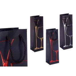 Bolsa Vino Surtidos Kinvara - 12x36x9 cm - Oro, Negro, Plata, Rojo (24 Unidades) Precio: 15.79000027. SKU: B15VWMB4RJ