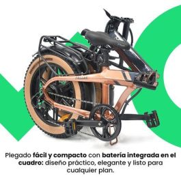 YOUIN BK1650 E-Bike FAT Plegable 20" Ruedas Anchas 250W Motor Trasero 60 km Autonomía Frenos Disco Hidráulicos