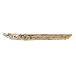 DKD Home Decor Bandeja Básicos de Cristal y Fibra Transparente y Natural para Decoración del Hogar - 42x20x3.5 cm Precio: 15.68999982. SKU: S3037346