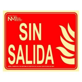 Cartel de extinción "sense sortida" clase b (pvc 0.7mm) 30x15cm normaluz Precio: 2.78999985. SKU: S7907026