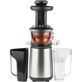 H.Koenig GSX12 Extractor de Jugo Vertical de 52 rpm, Acero Inoxidable, 400W, Bajo Desperdicio, Silencioso