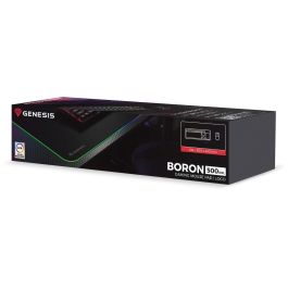 GENESIS Boron 500 XXL RGB Alfombrilla de Ratón Gaming, Negra, con Iluminación LED RGB Multicolor, 800x400mm para Escritorio Completo