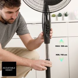 Ventilador de Pie Taurus GRECO 16CR ELEG Negro 50 W