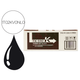 Kyocera TK-590K Tóner Negro 7000 Páginas Compatible con FS-C2026MFP, FS-C2126MFP, FS-C5250DN Precio: 131.50000006. SKU: S8411138