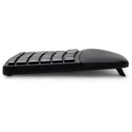 Kensington Pro Fit Ergo Teclado Inalámbrico Ergonómico QWERTY Negro - RF Wireless + Bluetooth con Reposamuñecas