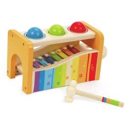 Hape Banco de Musica con Xilofono de Madera, Banco de Juego para Golpear Bolas, 24x15x13,5 cm Precio: 25.59392. SKU: B1DT3PHAAS