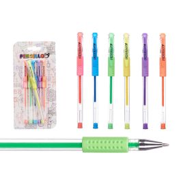 Set 6 Bolígrafos Gel Fluor Pincello - 10x21x3 cm, Colores Variados (24 Unidades) Precio: 38.95000043. SKU: B1BGHJ96X7