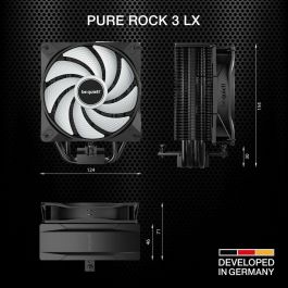 BE QUIET! Pure Rock 3 LX Refrigerador de aire para procesador 12 cm Negro