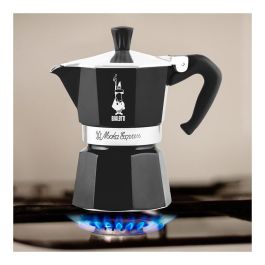 Bialetti Moka Express 3TZ nera Cafetera italiana Negro Aluminio 3 tazas CE