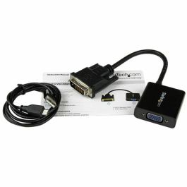 Adaptador DVI-D a VGA Startech DVI2VGAE 0,19 m Negro Adaptador DVI-D a VGA Startech DVI2VGAE 0,19 m Negro