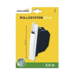 Schellenberg Recogedor empotrable minipack para persiana, cinta 5 m, distancia taladro 150 mm, plástico, blanco/negro Precio: 14.49999991. SKU: S7917375
