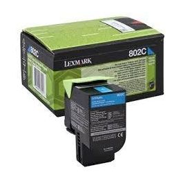Lexmark 802C Tóner Retornable Cian 1K Precio: 97.49999952. SKU: S8412031
