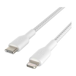 Belkin Cable de Carga Lightning a USB-C 1m Trenzado Blanco, MFi, Compatible con iPhone, iPad (CAA004BT1MWH) Precio: 20.69000054. SKU: B156V4B73Y