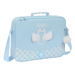 Cartera Escolar Glow Lab Cisnes Azul claro 38 x 28 x 6 cm Precio: 10.50000006. SKU: B1EFNLEKXX