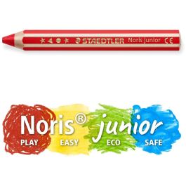 STAEDTLER Noris junior 140 Lápices de Colores Noris junior, 36 unidades en cubo, Certificación PEFC