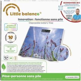 Little Balance LIT3760240788423 Báscula de baño USB-C Lavanda