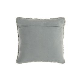 DKD Home Decor Cojín Alpino Verde 45x45 cm y 10 cm de alto Pack de 4 Unidades Algodón Poliéster Cremallera Oculta