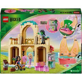 LEGO 75681 Glinda, Elphaba y Nessarose en Shiz University Set de Construcción de Fantasía, Edificio 2 plantas, Balcones, Sala Libros, Accesorios Oz +7 años