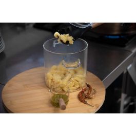 Olla de Borosilicato Vivalto 1400 ml, 14.5x15.8x20 cm, Transparente, Apto Horno y Microondas (6 Unidades)