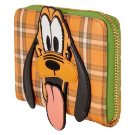 LOUNGEFLY Cartera Billetera Disney 95th Anniversary Pluto, Accesorio Compacto de 12,70x3,81x10,16cm