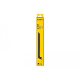 DeLOCK Antena 5G 3.4-3.8GHz SMA Macho 5dBi 20cm Omnidireccional con Articulación Inclinable Flexible Negra