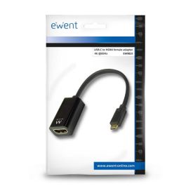 Ewent EW9823 Adaptador USB Tipo C a HDMI Tipo A 0.15 m Negro
