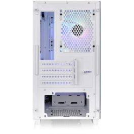 Thermaltake Versa H16 TG ARGB - Micro Torre PC Blanca con 2 Ventiladores 120mm Frontales y 1 Trasero, Soporte para Discos 2.5"/3.5"