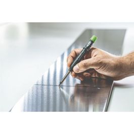 Pica Lápiz de carpintero recargable - Marcador automático dry grafito para artesanos profesionales, lavable, con funda y sacapuntas integrado
