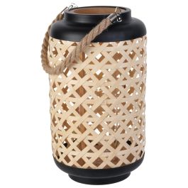 Home Deco Factory Farolillo Mirage Diámetro 21 cm Altura 38.5 cm Material Trenzado Iluminación Tenue Precio: 18.79000046. SKU: B14BGE98VA