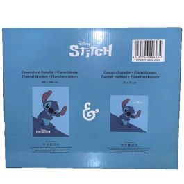 Disney Set Manta polar Stitch 100x140cm y Cojín 35x35cm
