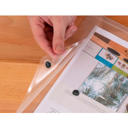 Liderpapel Carpeta Dossier 44244 Polipropileno A3 Transparente Translucido Capacidad 50 Hojas 180 micras