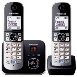 Panasonic KX-TG6822 Teléfono Inalámbrico DECT Duo con Contestador Automático, Altavoz, Identificador de Llamadas, Directorio 120 Nombres, GAP, Negro Gris Panasonic KX-TG6822 Teléfono Inalámbrico DECT Duo con Contestador Automático, Altavoz, Identificador de Llamadas, Directorio 120 Nombres, GAP, Negro Gris Precio: 84.7899998. SKU: B1CSZH96XY