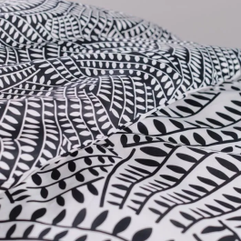 Today TOD3574641203115 Juego de Cama Doble 240x200 cm 100% Algodón Blanco y Negro