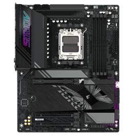 GIGABYTE Placa base X870E A ELITE WIFI7 - Compatible con CPUs AMD Ryzen 9000, VRM digital de 16+2+2 fases, hasta 8000MHz DDR5 (OC), 4xPCIe 5.0 + 4xM.2, Wi-Fi 7, LAN 2.5GbE, USB 3.2 Gen 2x2