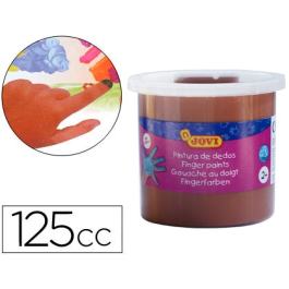Jovi Estuche 5 Botes Pintura De Dedos 125 mL Marrón Lavable No Tóxico Sin Gluten Precio: 8.49999953. SKU: B15HB6BGD5