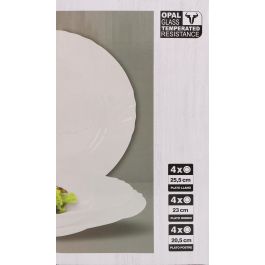 La Mediterranea Vajilla 12 Piezas Redondo Opal Everett (2 Unidades)