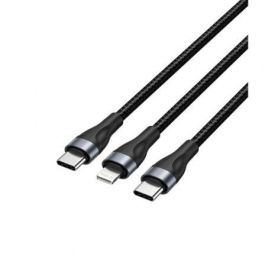 Cable USB Tipo-C Vention H17BAV/ USB Tipo-C Macho - Lightning Macho/ USB Tipo-C Macho/ 60W/ 480Mbps/ 1.2m/ Negro Precio: 11.495000483999998. SKU: B13R97FYMN