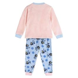 Cerdá Pijama Largo de Velour con Aplicaciones Bluey - Azul Claro para Niños de 6 Años