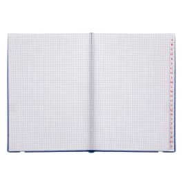 Libreta Indice Liderpapel Similpiel A6 120 Hojas 70 gr-M2 Color Azul