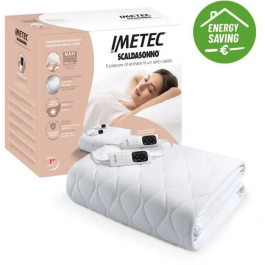 Imetec IME8007403167295 Cubrecolchón Calefactable Adapto Maxi 2 Plazas 195x165 cm 6 Temperaturas Tejido Hipoalergénico Temperatura Constante