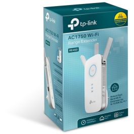 TP-Link RE450 Extensor de Rango Wi-Fi AC1750 Doble Banda con 3 Antenas Externas y Puerto Gigabit Ethernet
