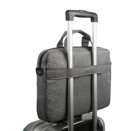Lenovo T210 Funda Casual Toploader para Portátiles de hasta 15.6", Gris, Tejido Resistente al Agua y Correa para Equipaje