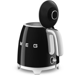 Smeg KLF05BLEU Mini Hervidor de Agua Negro, 0,8 L, 1400 W, Acero Inoxidable