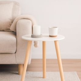 Mesa auxiliar Max Home Blanco 35 x 40 x 35 cm (6 Unidades)