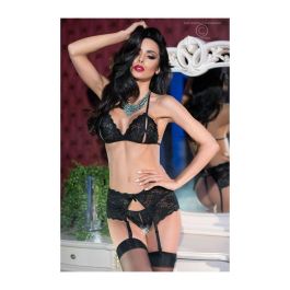 Conjunto de Lencería Chilirose Negro S Conjunto de Lencería Chilirose Negro S