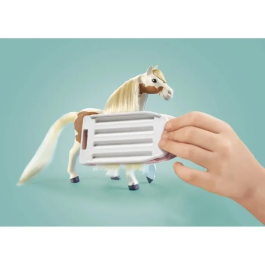 Playmobil Ellie con Caballo y Accesorios para Peinar el Pelo
